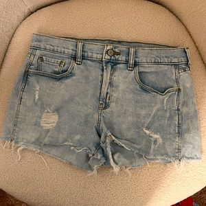 Boyfriend denim shorts